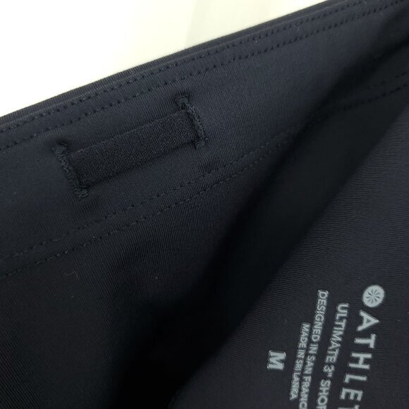 Athleta Ultimate 3" Shorts High Rise Fitted Mini Length M Black - Picture 7 of 16